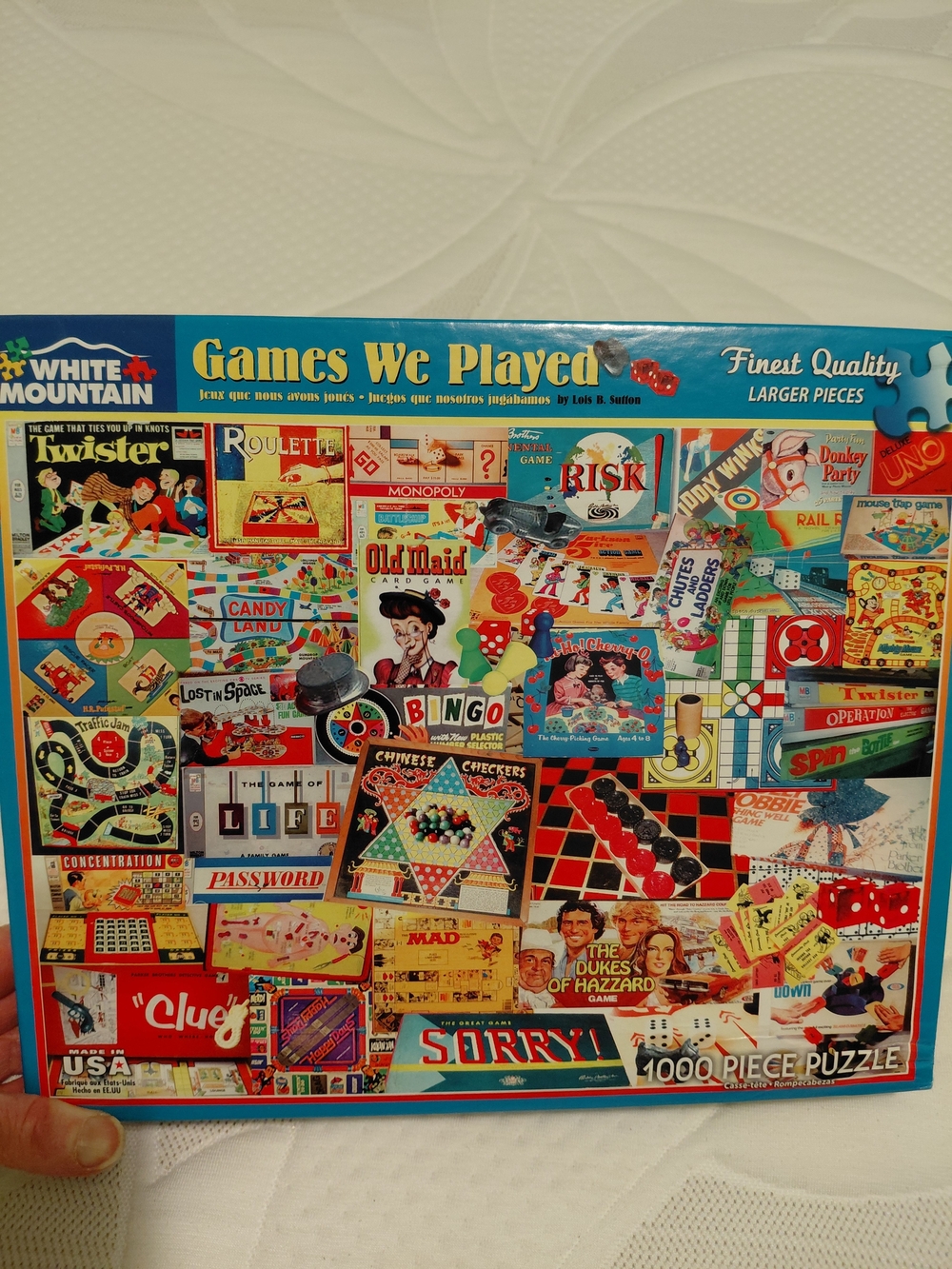 White Mountain 'Games We Played' 1000 Piece Jigsaw Puzzle #924